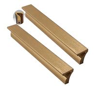 2pcs Cabinet Pulls Aluminum Alloy Drawer Handles 7-Shaped Kitchen Knobs,Cupboard knockers Bedroom Knob Knobber for Dresser Wardrobe Chest of Drawers,Furniture Cabinet Hardware (Length 1000mm,B)