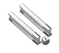 2pcs Cabinet Pulls Frosted Silver Drawer Handles Aluminum Alloy Kitchen Knobs Furniture Handle,Cupboard knockers Bedroom Knob Knobber for Dresser Wardrobe Door Levers (Hole Distance 64mm)