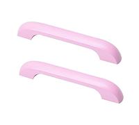 2pcs Cabinet Pulls Wooden Handles Children's Room Kids Door Knobs Wardrobe Multicolored Door Levers Furniture Door Knobs for Drawers,Kitchen,Living Room (Hole Distance 96mm,Pink)