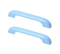 2pcs Cabinet Pulls Wooden Handles Children's Room Kids Door Knobs Wardrobe Multicolored Door Levers Furniture Door Knobs for Drawers,Kitchen,Living Room (Hole Distance 96mm,Blue)