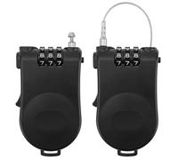 2pcs Cable Lock,3 Digit Combination Lock,Security Password Lock,Luggage Locks,Flexible Helmet Lock,Strong Wire Locks,Extendable Cable Padlock,for Suitcase Motorcycle Helmet