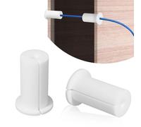 2pcs Cable Routing Kit for Starlink 1 Inch Wall Hole, Silicone Cable Feed Through Bushings Cable Wall Grommet Cable Mounting Kit for Starlink Ethernet Cables (White)