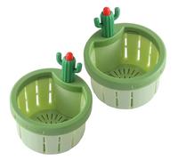 2Pcs Cactus Shaped Kitchen Waste Strainer Sink Draining Basket Filter Food Waste Catcher Accessory Enduring Filter