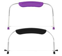 2PCS Cake Leveller, 2 Pack Cake Cutter Slicer Set for Professional Baking, Even Cake Layers, Cutting Pastries, 16.3 x 35 cm Black and 27.3 x 15.8 cm Purple Cake Levellers