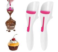 2Pcs Cake Mixture Scoop, Cupcake Scoop Batter Dispenser, Cookie Scoop Batter Dispensing Tool Cake Pastry Spatula Spoon Cupcakes Shovel Cake Dispensing Spoon Baking Pastry Tools