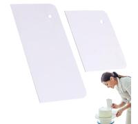 2Pcs Cake Smoother Scraper Set - Cake Decorating Tools for Icing, Fondant, Buttercream - Durable Plastic Cake Smooth Finishes - Reusable & Easy to Clean