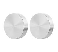 2pcs Cake Tray Rotatable Bases Aluminium Alloy Swivel Bearings | Stable Rotation, Refit Friendly Build, Smooth Burr Free Surface, for Workshop Bench and Catering Services