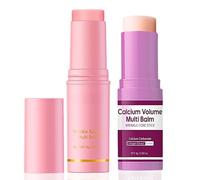 2PCS Calcium Multi Balm, All-in-One Calcium Volume Multi Balm, Anti Wrinkles Moisturiser Wrinkle Core Collagen Wand Stick, Boosting Moisture Balm Collagen Stick for face Eye Lip Neck Wrinkles