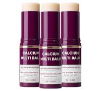 2pcs Calcium Multi Balm,Calcium Volume Multi Balm,Wrinkle Core Stick,Korean Collagen Moisturing Stick,Anti-aging, Hydrating, Almond & Vitamin E for Lip Balm Eye Cream Neck