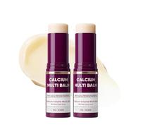 2PCS Calcium Multi Balm, Moisturizer Calcium Volume Multi Balm for Face Eyes Lips Neck, Portable Nourishing Hydration Calcium Balms Stick for Daily Use, Wrinkle Core Stick to Simplify Skincare Routine
