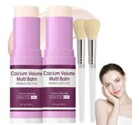 2PCS Calcium Multi Balm Set,Calcium Volume Multi Balm,Korean Collagen Moisturing Stick,Wrinkle Mu/lti Balm,Anti-aging,Hydrating Collagen Ba/lm Stick,Firming Skin,Suitable for Eyes,Neck,Face & SkinCare