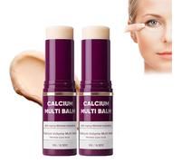 2Pcs Calcium Multi Balm Stick,Calcium Volume Multi Balm,Wrinkle Core Stick,Anti-aging, Hydrating,Firming Skin,Suitable for Eyes, Face, Neck