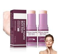 2PCS Calcium Multi Balm Stick - Collagen Moisturising Cream Wand for Eyes Neck Face & Lips - Korean Skincare Hydrating Skin Balm - Lightweight Non Greasy - Wrinkle Core Stick Daily Travel Touch Ups