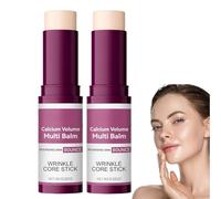2pcs Calcium Multi Balm Stick,Fast-Absorbing Korean Anti Aging Skin Care Collagen Balm for Face & Eyes,Firming Skincare Stick Wrinkle Bounce Multi B/alm for Moisturising,Suitable for All Skin Types