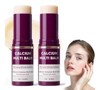 2PCS Calcium Volume Multi Balm, Calcium Balm Stick, Pure Collagen Wand Stick, Korean Skincare Anti Aging Moisturing Firming Serum Stick, Skincare Glow Multi Balm, for Eyes, Face, Neck