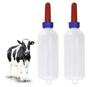 2PCS Calf Feeder Milk Bottle Livestock Drinking Bottles Calves Nursing Milk Feeding Bottle for Farm Livestock Supplie (1000ml)