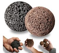 2PCS Callus Ball for Hand, Moon Grip Ball for Rock Climbing, Skin Conditioning & Callus Building Grip Trainer, Natural Stone Hand Gri-p Strengthener for Athletes, Weightlifting & Gym