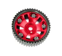 2PCS Cam Gears Adjustable Alloy Timing Gear ENGINE CAM PULLEY PULLYS GEARS Compatible For Mitsubishi Lancer Mirage 4G92 4G93 SOHC 91-96(Red)