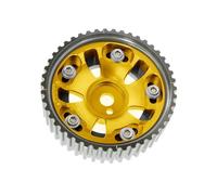 2PCS Cam Gears Adjustable Alloy Timing Gear ENGINE CAM PULLEY PULLYS GEARS Compatible For Mitsubishi Lancer Mirage 4G92 4G93 SOHC 91-96(Gold)