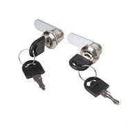 2PCS Cam Lock Zinc Alloy Security Cylinder for Mailbox Drawer Cabinet 16mm Silver(16MM)