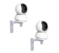 2PCS Camera Wall Mount Bracket Compatible With TP-Link Tapo C200/C210/ C220/TC70, Reolink E1/ E1 Pro Security Camera, 180° Adjustable Angle Ceiling Mounting Bracket Holder, White