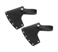 2pcs Camping Axe Blade Sleeve PU Leather Cover and Belt Clip | Sturdy Metal and Nylon Materials, Waist-hanging System for Outdoor Emergencies, Quick Packing and Shielding