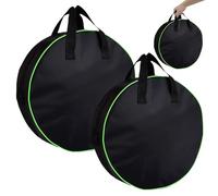 2Pcs Camping EV Cables Bag, Waterproof Electric Mains Hook Up Tidy Car Charging Carry Bags Waste Hoses Carrier Storage Reel Ideas Lead Organiser for Motorhome Campervan Caravan Accessories