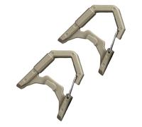 2pcs Camping Lantern Hanging Buckle - Black, Green, Yellow Plastic Hooks for Flashlight, Tent Lamp Hanger with 45x40mm Size, Lightweight 4g per Piece, Compatible with Lanterns Featuring Metal Hooks