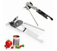 2PCS Can Opener Hard Household 2 in 1 Jar Opener Bottle Opening Aid Stainless Steel Tin Opener Restaurant