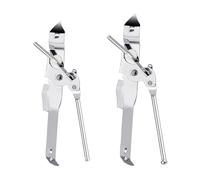 2pcs Can Opener Manual, Butterfly Can Openers Silver Hand Held Hand Tin Opener Heavy Duty Smooth Handheld Can Opener Laborsaving Can Openers for Seniors Camping Kitchen Banquet Gadgets