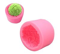 2Pcs Candle Molds, 3D Silicone Knitted Wool Yarn Ball Mold Candy Silicone Mold for DIY Candle Soap Making Handmade Art Crafts Cake Decorating Tools