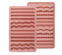 2pcs Candy Bar Molds, Silicone 12-Cavity Long Stripe Mould, Non-Stick | Easy Release Reusable Food Safe Chocolate Candy Jelly Dessert Cookie Fondant Soap Making for Baking Party Home Bakers Kitchen