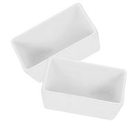 2pcs Candy Jar Rectangular Sugar Container for Microwave Dishwasher Safe Smooth Edges High-Grade Safe Material for Sugar Cubes Storage