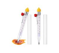 2Pcs Candy Thermometer with Pot Clip 8inch Deep Fry Oil Thermometer Instant Read Cooking Food Thermometers Sugar Syrup