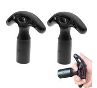 2pcs Canoe T Paddle Handle, T-Curved Ergo Handle, Lightweight PP SUP Paddle Replacement Handle, Canoe Paddle T Handle for 28mm Kayak Boat Surfboard Shaft, Convert Your Kayak Paddle into a Single Oar