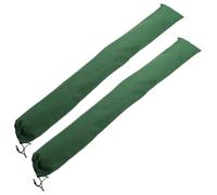 2pcs Canvas Flood Defence Sandbag Tube 5ft Green for Door and Garage
