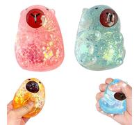 2PCS Capybara Squishy Glitter, Soft Squishy Capybara, Sparkly Cute Mini Rainbow Capybaras, Capybaras Fidget Toys, Stress Relief Toy for Adults, Kids (A)