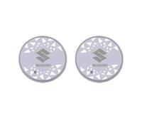 2Pcs Car Acrylic LED 7 Color Luminescent Drink Holders, for Suzuki Swift Splash Baleno Liana Alivio Swace Kizashi Cup Holder Anti Scratch Decoration Interiors Accessories,C