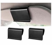 2Pcs Car Air Freshener Visor Clips for Drifting, Metal Cars Sun Visor Clip, Black for Drift Car Air Fresheners Clips, Cars Accessories for Automobile, SUV, Cabin Truck