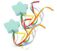 2pcs Car Antenna Topper Decorative Ball with Star Shape | Stable Attachment and Reusable Design, Cute Cartoon Styling in Green, for Busy Parking Lots and Commuters