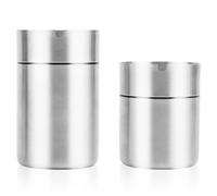 2pcs Car Ashtray with Lid, Stainless Steel Butt Bucket Ashtray Smokeless Smell Proof Auto Ash Tray Detachable Cigarette Ashtray for Car Office Home