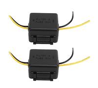 2PCS Car Audio Noise Filters, 12V Power Supply Noise Filter Powerline Noise Filter, Car Amplifier Stereo Noise Filters Interference Proof Noises Reduction for Equalizers Amplifiers