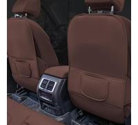 2Pcs Car Back Seat Anti-Kick Mat for Toyota Grand Highlander 7 Seater 2024 2025, Leather Backrest Protector with Storage Pockets, Waterproof Scratch-Resistant Shield Interior