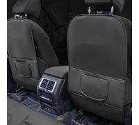 2Pcs Car Back Seat Anti-Kick Mat for Toyota Grand Highlander 7 Seater 2024 2025, Leather Backrest Protector with Storage Pockets, Waterproof Scratch-Resistant Shield Interior