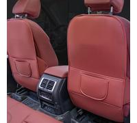 2Pcs Car Back Seat Anti-Kick Mat for Toyota Grand Highlander 7 Seater 2024 2025, Leather Backrest Protector with Storage Pockets, Waterproof Scratch-Resistant Shield Interior