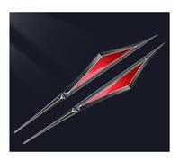 2pcs Car Badge Stickers 3D Metal Trim for Audi A1 A3 RS3 A4 B8 B9 A4L A8L A5 A6 A7, Car Side Blade Badge Durable Waterproof Exterior Body Decoration Accessories,D/Black~Red