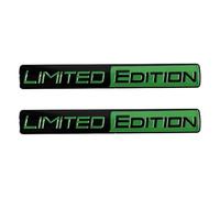 2Pcs Car Badges for BMW 3er E46 Limousine 4 Tür 320i 350i 2002-2005, Emblem Logo Sticker Car Emblem Badge 3D Decoration Sticker for Bonnet Front and Rear and Trunk Logo,Black-Green