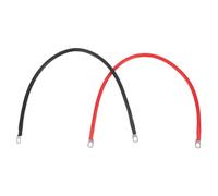 2pcs Car Battery Cable 16mm² Copper Lead for Truck and Yacht | Pair of Two Colors, Rubber Insulation, High Current Transmission, Easy Installation, Steady Power Supply