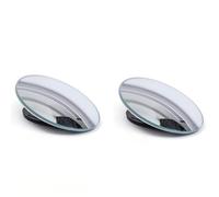 2pcs Car Blind Spot Mirror Frameless Auxiliary Rearview Mirror Auto Motorcycle Universal Wide Angle Adjustable Small Mirrors Door Wing Mirror Glass(B-01)