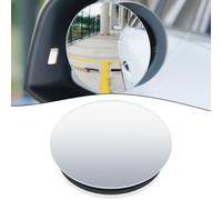 2Pcs Car Blind Spot Mirror, Glass Convex Wide Angle Rearview Mirror with 360° Rotation, ABS Anti-Collision Shell, Suction Cup Design Compatible With Safe Driving, 48cm Diameter
